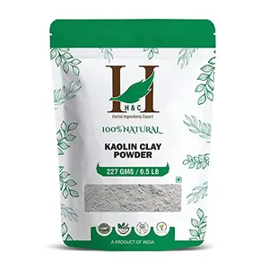 H&C Herbal Ingredients Expert Natural Kaolin Clay Powder 227gm For Acne Blackheads Skin Face 