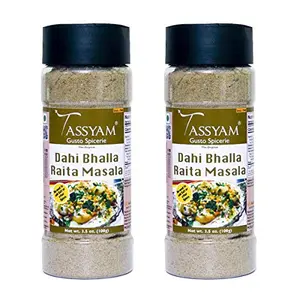 Tassyam Dahi Bhalla Raita Masala 200g (100g x2) | Dispenser Bottle All Natural Flavour Burst