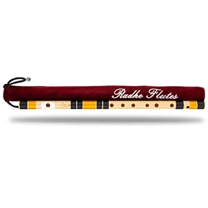 Radhe tes | Right Handed C Natural With Velvet Cover | Tuned With Tanpura A=440Hz | PVC Fiber