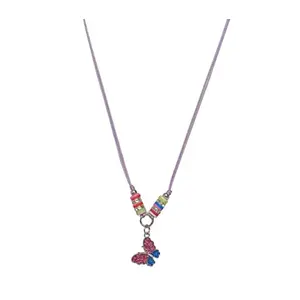 RedChimes 1 Pcs Stylish Butterfly Thread Pendant Necklace for Women and Girls