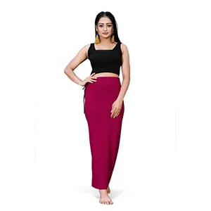 SAGIBO Microfiber Saree Shapewear with Rope Petticoat for Women Cotton Blended Shape Wear for Saree