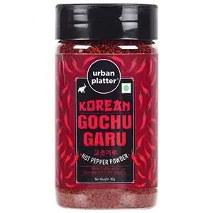 Urban Platter Korean Gochugaru Hot Pepper Powder 80g [Sun Dried Chilli Peppers Smoky & Spicy Red Pepper Powder for Kimchi and Other Korean Dishes]
