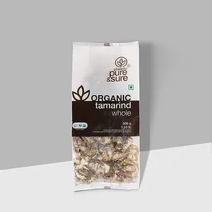 Pure & Sure Organic Dry Tamarind Whole Spices 500g