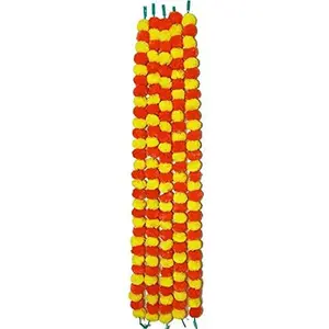 Phool Mala Artificial Garland (Multicolour 5 Piece 4.5 feet Each)
