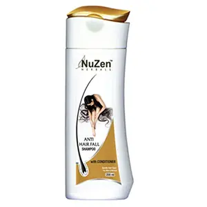 Nuzen HerbAnti Hair Fall Shampoo with Conditioner |Enriched With Aloe Vera Soya(protein) Coconut and Olive oil | 200ml
