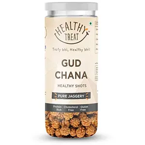 Healthy Treat Gur Chana 100 gm Jar | Jaggery Coated Chana | er