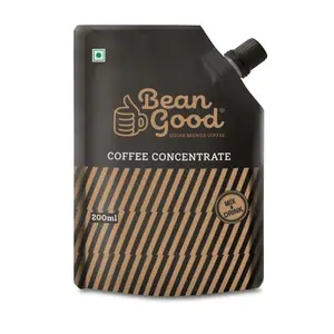 Bean Good Indian Brewed Coffee Concentrate - Serves 20 Cups 200ml Instant South Indian Filter Coffee Decoction - 80% Coffee & 20% Chicory Blend - Just Â HotÂ Water / Milk / Sugar