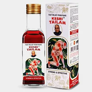 KESRI MARHAM Tailam With Natural And Ayurvedic Joint Oil For Body Back Knee Legs Shoulder and Muscle With Good Smell Dark In Colour (100 Ml Pack of 1)