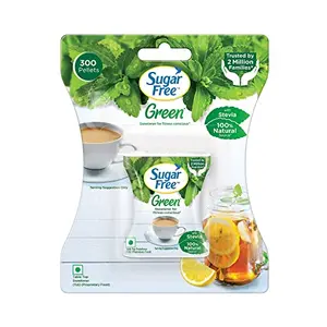 Sugar Free Green Stevia 300 Pellets |100% Plant-based Natural Sweetener | 100% Natural Meethi Tulsi (Stevia) leaves| Sweet like Sugar but with zero s