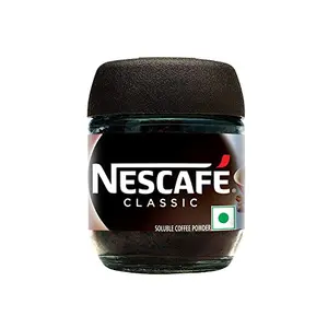 Nescafe Classic Instant Coffee Powder 24 g Jar | Instant Coffee Made with Robusta Beans | Roasted Coffee Beans | 100% Pure Coffee