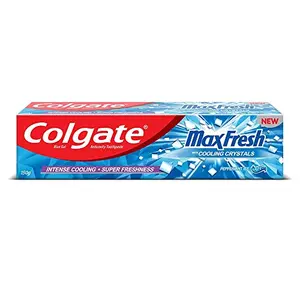 Colgate MaxFresh Breath Freshner Cavity Protection Toothpaste 150g Peppermint Ice Blue Gel Paste with Menthol Cooling crystfor fresh breath