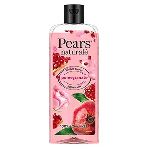 Pears Naturale Brightening Pomegranate Body Wash 250 ml 100% Natural Ingredients Liquid Shower Gel with Rose Extract for Glowing Skin - 