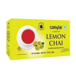 Girnar Lemon Black Tea (25 Tea Bags)