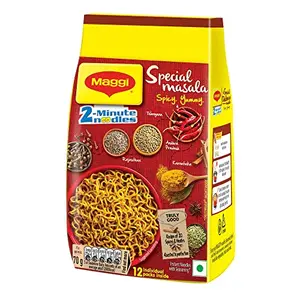 MAGGI 2-Minute Special Masala Instant Noodles 70 Grams (Pack Of 12)