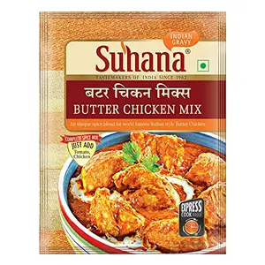 Suhana Butter Chicken 50g Pouch | Spice Mix | Easy to Cook - Pack of 9