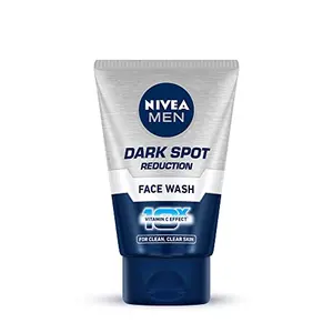NIVEA MEN Dark Spot Reduction Face Wash 50 g | With Ginko and Ginseng Extracts for Clean Healthy & Clear Skin in Summer | 10 X Vitamin C Effect for Radiant Skin |For Dark Spot Reduction