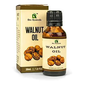 Dev Ayurveda Walnut Oil 100% Pressed 30mL.(PACK OF TWO 30ML X2 =60ML) The Original  Massage Oil