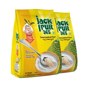 Jackfruit365 Green Jackfruit Flour - Helps Control Sugar - 800G (2 Packs of 400g)