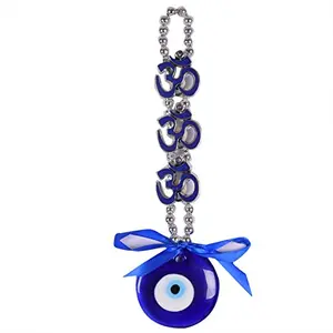 Ryme Vastu Feng Shui Evil Eye Wall Hanging with for Good Luck Prosperity Zodaic Success Health Wealth Office Home Decor & Car (3 Om)