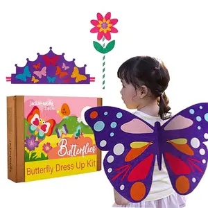 jackinthebox Butterflies Craft kit for 3 to 5 Year olds | 3 Craft Projects | Great Gift for Girls Ages 345 Years