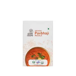 Pure & Sure Organic Pav Bhaji Masala Powder | Delicious & Aromatic Pav Bhaji Masala Mix | Curry Masala Powder 100g