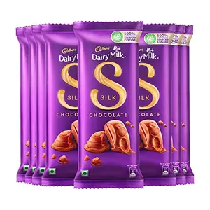Cadbury Dairy Milk Silk Chocolate Bar 60g (Pack of 8)