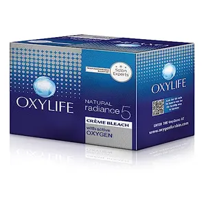 OxyLife Salon Professional Radiance 5 CrÃ¨me Bleach-9G|With Oxysphere Technology|For Radiant&Even Skin Tone|Enriched With Vitamin E&Glycerine|Fights 5 Skin Problems|Professional Spa Like Experience