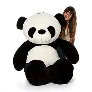 Toy Joy SOFT TOYS Soft Toys Long Soft Lovable Huggable Cute Giant Life Size Figure Toy Child Safe Best for Birthday Gift Valentine Gift for Girlfriend 4 FEET Panda
