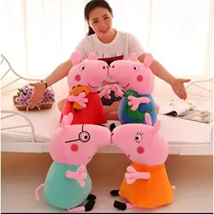 Toy Joy SOFT TOYS Soft Toys Long Soft Lovable hugable Cute Giant Life Size (Pig Set 4pcs) Lovely Teddy