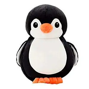 Toy Joy SOFT TOYS Penguin Soft Toy 30cmCute Plush Kids Animal (Penguin 18 cm) (Black) Lovely Teddy
