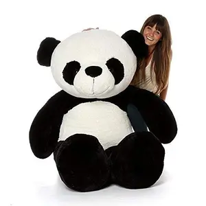 Toy Joy SOFT TOYS Soft Toys Long Soft Lovable Huggable Cute Giant Life Size Toy Figure Child Safe Best for Birthday Gift Valentine Gift for Girlfriend 4 FEET Panda