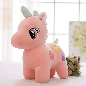 Toy Joy SOFT TOYS Soft Long Soft Lovable hugable Cute Giant Life Size Teddy Figure Bear (32 cm Unicorn Pink) Lovely Teddy Figure