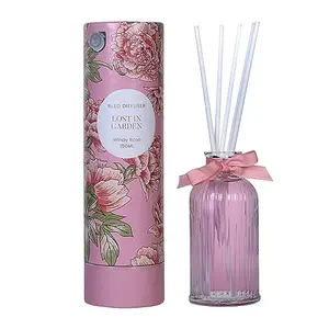 MINISO Lost in Garden Home Fragrance Flameless Essential Oil with Diffuser Sticks Room Freshener for Home Bedroom Living Room Windy Rose