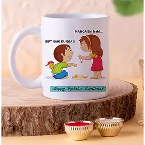 Christmas Vibes Rakshabandhan Rakhi Gift Mug For Sister&Brother(330 MlPack Of 1)Rakhi Gift For Sister BrotherRakhi MugRakshabandhan Gift MugGift For BrotherGift For Sister330 Milliliter