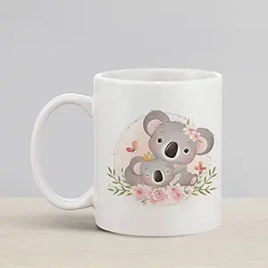 Christmas Vibes Lovely Koalas Cute Mug for Kids and Youngsters (Pack of 1 330 ml) Cute Mug Kids Mug Funny Mug Coffee Mug Birthday Gift Mug Gift for Friends Milk Mugs