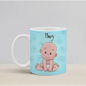 Christmas Vibes Baby Boy Cute Mug for Kids and Youngsters (Pack of 1 330 ml) Cute Mug Kids Mug Funny Mug Coffee Mug Birthday Gift Mug Gift for Friends Milk Mugs