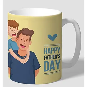 Christmas Vibes Porcelain Bone China Coffee Mug for Father's Day (Multicolour 300 ml)