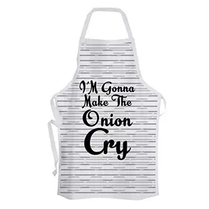 Christmas Vibes Cotton Kitchen Apron - 1 pc Printed Apron Quirky Apron Funny Apron Gifts for Cook Gift for Chef Gift for Wife Gift for mom AP00151