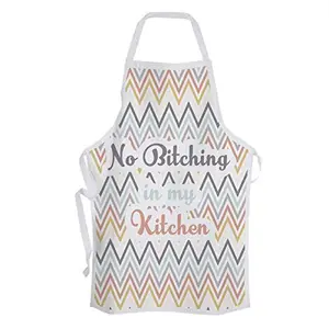Christmas Vibes Cotton Kitchen Apron - 1 pc Printed Apron Quirky Apron Funny Apron Gifts for Cook Gift for Chef Gift for Wife Gift for mom AP00146