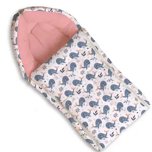 Christmas Vibes Warm Baby Sleeping Bag (Pack of 1 0M-6M Fish) Cute Baby Bedding for New Born & Infant Carry Nest Velvet Sleeping Bag Baby Carrying Bag Unisex Baby Sleeping Bed