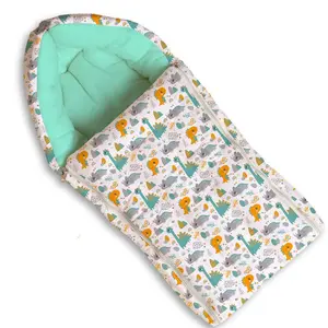 Christmas Vibes Warm Baby Sleeping Bag (Pack of 1 0M-6M Dinosaur) Cute Baby Bedding for New Born & Infant Carry Nest Velvet Sleeping Bag Baby Carrying Bag Unisex Baby Sleeping Bed