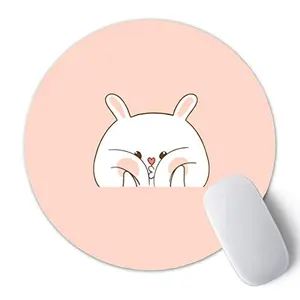 Christmas Vibes Printed Anti Skid Round Mouse Pad for Desktop Computer PCs and Laptops (Pack of 1) Gaming Mouse Pad Round Mousepad RMP48