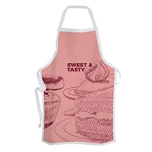 Christmas Vibes Cotton Kitchen Apron - 1 pc Printed Apron Quirky Apron Funny Apron Gifts for Cook Gift for Chef Gift for Wife Gift for mom AP00102