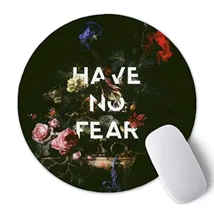 Christmas Vibes Printed Anti Skid Round Mouse Pad for Desktop Computer PCs and Laptops (Pack of 1) Gaming Mouse Pad Round Mousepad RMP225