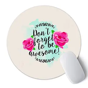 Christmas Vibes Printed Anti Skid Round Mouse Pad for Desktop Computer PCs and Laptops (Pack of 1) Gaming Mouse Pad Round Mousepad RMP30