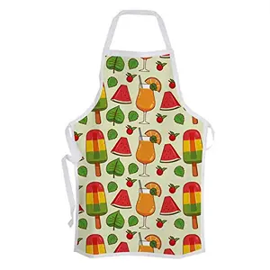Christmas Vibes Cotton Kitchen Apron - 1 pc Printed Apron Quirky Apron Funny Apron Gifts for Cook Gift for Chef Gift for Wife Gift for mom AP00133
