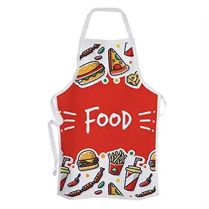 Christmas Vibes Cotton Kitchen Apron - 1 pc Printed Apron Quirky Apron Funny Apron Gifts for Cook Gift for Chef Gift for Wife Gift for mom AP00104