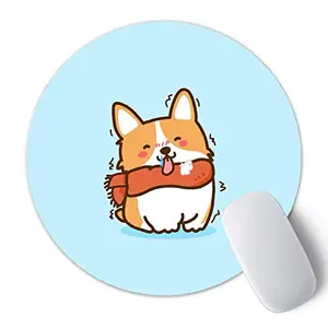 Christmas Vibes Printed Anti Skid Round Mouse Pad for Desktop Computer PCs and Laptops (Pack of 1) Gaming Mouse Pad Round Mousepad RMP4