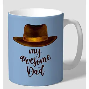 Christmas Vibes Father's Day Coffee Mug for Birthday (300 ml)