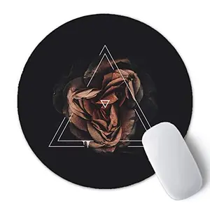 Christmas Vibes Printed Anti Skid Round Mouse Pad for Desktop Computer PCs and Laptops (Pack of 1) Gaming Mouse Pad Round Mousepad RMP14